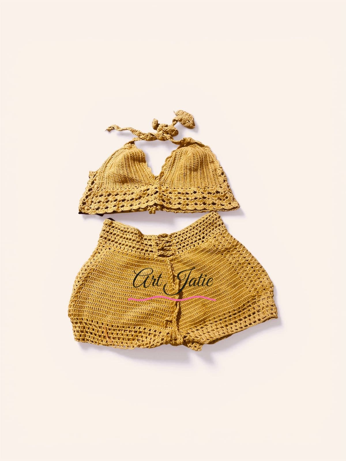Ensemble Crochet Moutarde